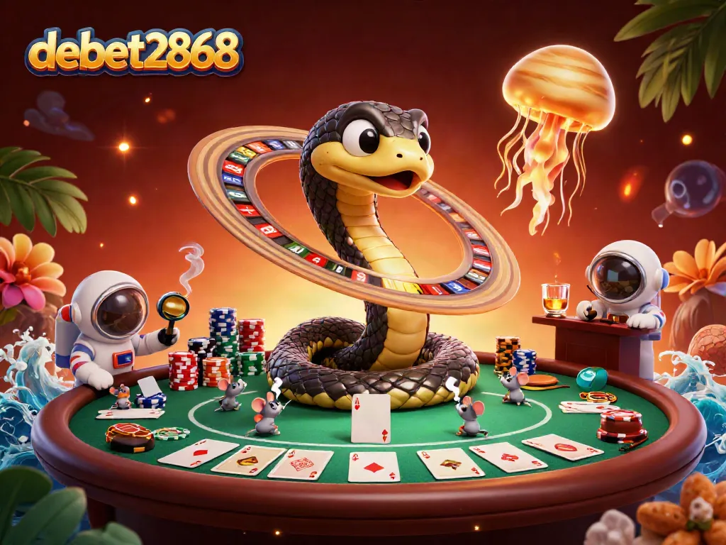 Experience the thrill of bets at debet2868 with cosmic creatures in a roulette galaxy.