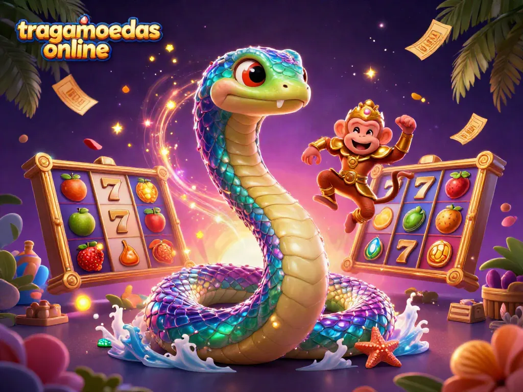 Disfruta de las tragamonedas online con una vibrante ilustración 3D llena de acción.