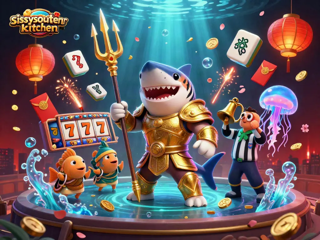 Sissy's Southern Kitchen rewards players with thrilling slots, classic games, and jackpot excitement in vibrant underwater scene.