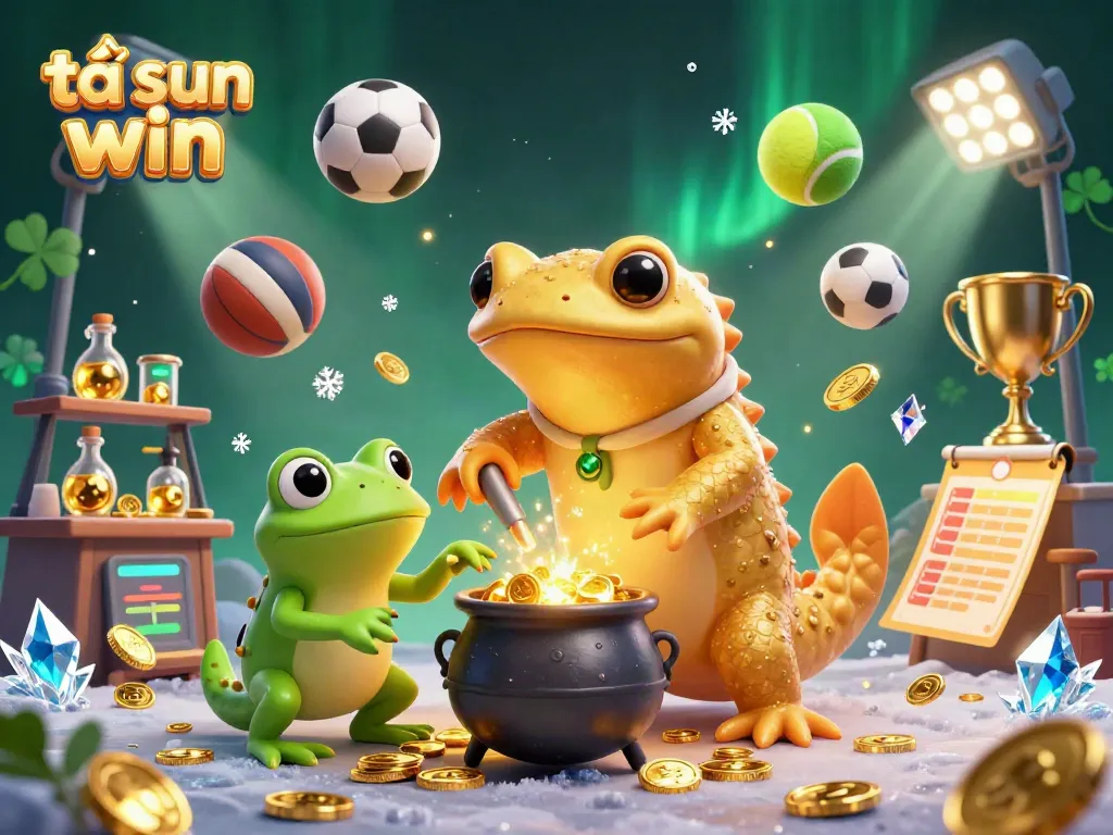 Engage in excitement with tải sun win as a golden salamander alchemist transforms metals into precious coins.