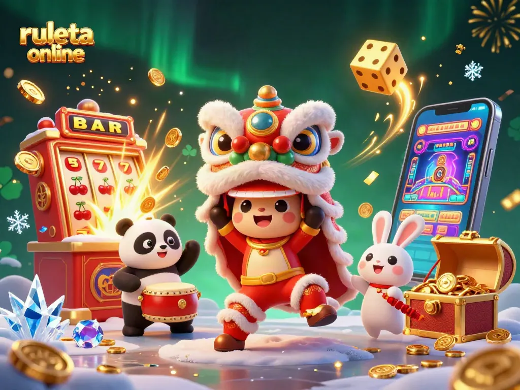 Gira la ruleta online para elegir opciones al azar con personajes divertidos y elementos de casino.