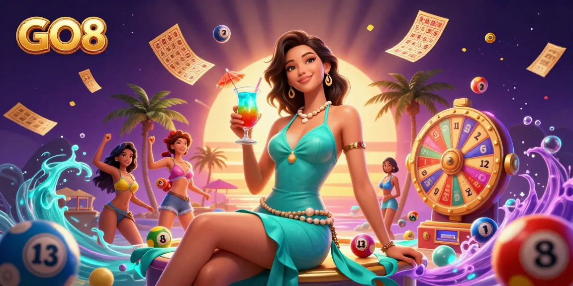 Experience GO8's vibrant online casino atmosphere with dynamic gaming elements and colorful prizes.