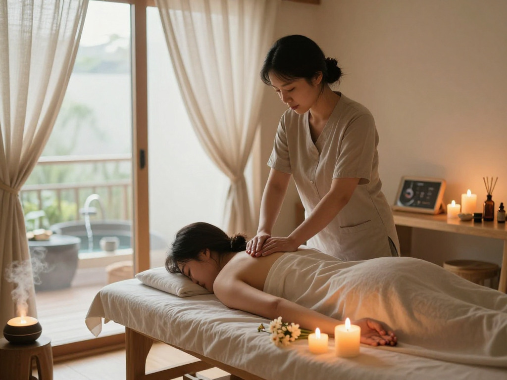 Experience a serene 강동구출장안마 session in a soothing wellness environment.