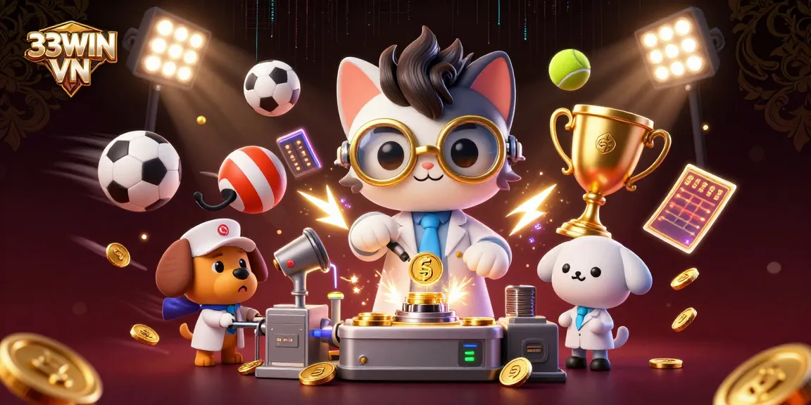 Engage with thrilling gameplay at 33WIN VN, featuring vibrant casino elements and dynamic sports action.