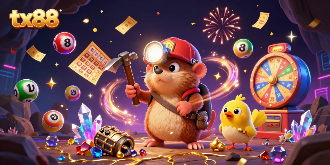 Join the treasure hunter mole in his vibrant adventures at tx88, mining for riches and excitement!
